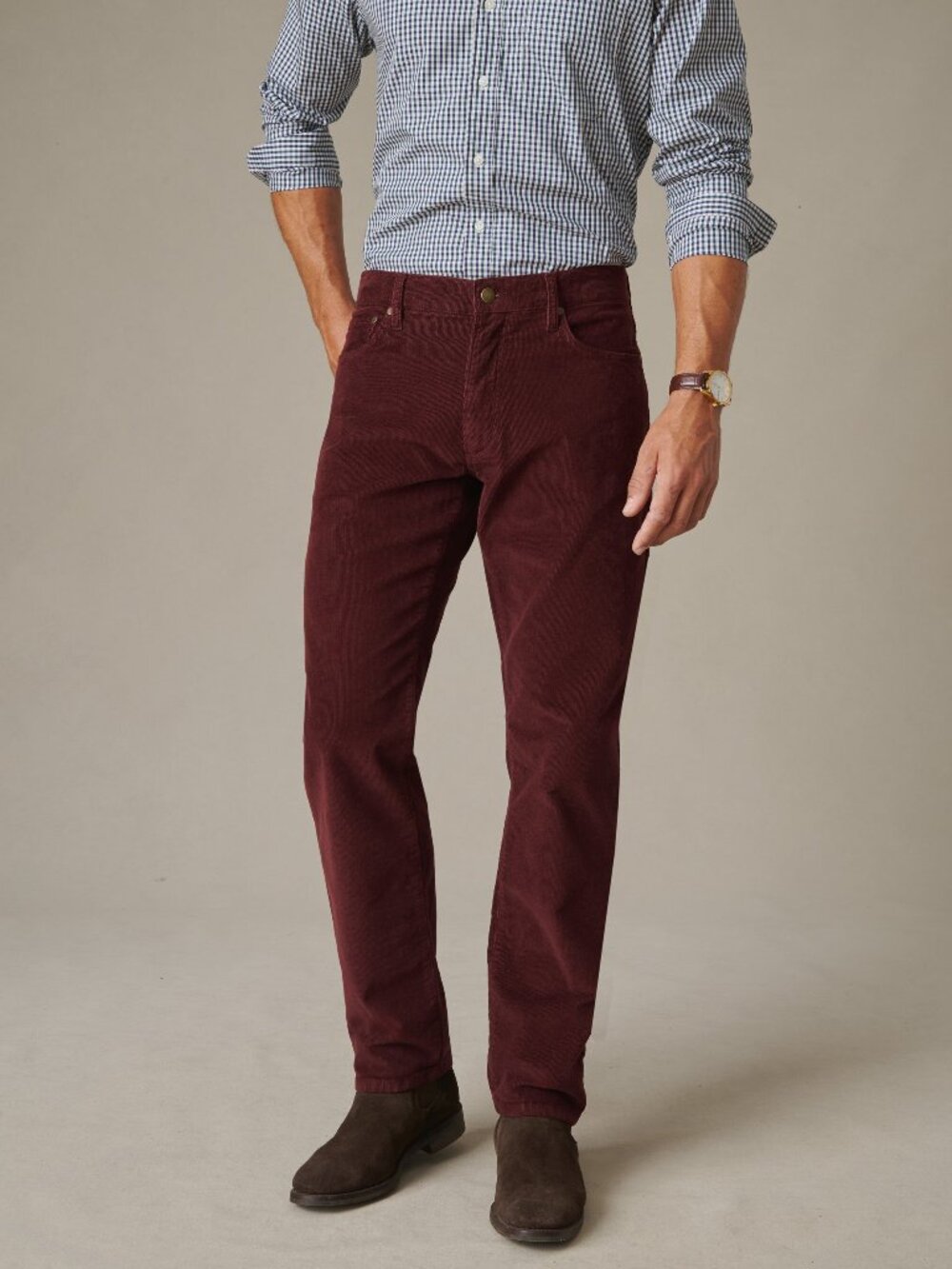 J McLaughlin Mercer Corduroy Pants - Port NEW